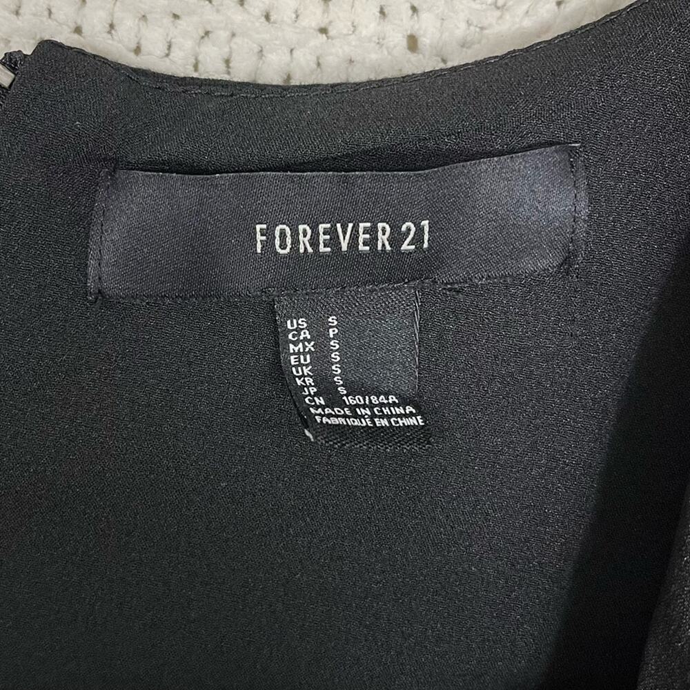 FOREVER 21 | Little Black Dress Mini with Studs Sleeveless Sexy S - Picture 3 of 7